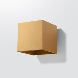 Wandleuchten QUAD  1 golden