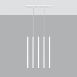 Hängeleuchte PASTELO 5 weiß