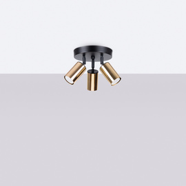 Plafond WINX 3P schwarz/gold