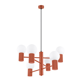 Kronleuchter HALO 6 roter Ocker