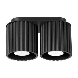 Plafond AURA 2 schwarz GU10