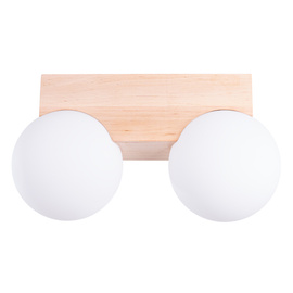 Plafond BULBO 2 Naturholz
