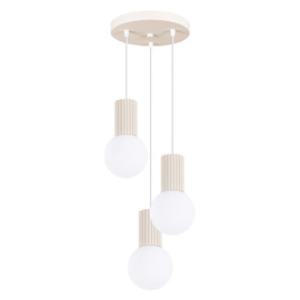 Pendelleuchte HALO 3P beige