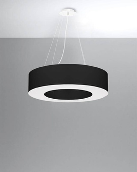 Kronleuchter SATURNO 70 schwarz