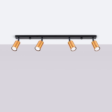 Plafond WINX 4L schwarz/kupfer