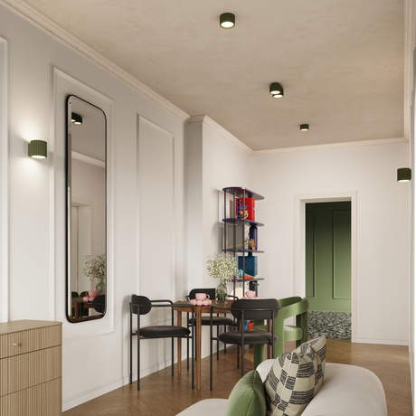 Plafond AURA 2 olivgrün Gx53