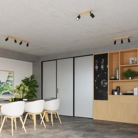 Deckenleuchted VERDO 3P schwarz