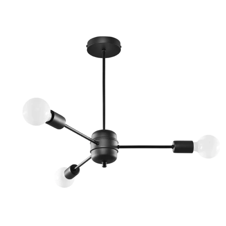 Kronleuchter LANGO 3 schwarz