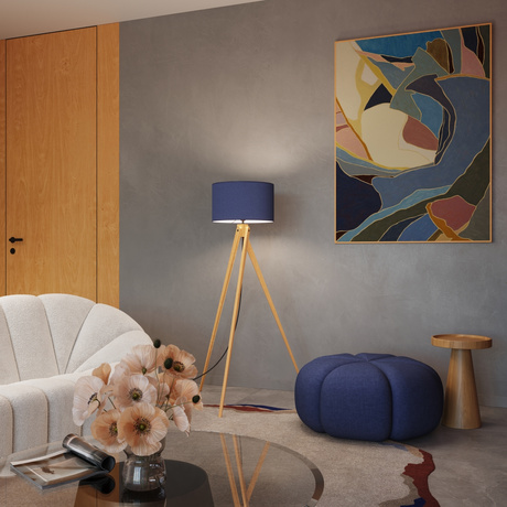 Stehleuchte NATT marineblau