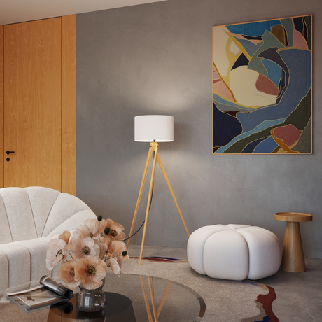 Stehleuchte NATT weiß