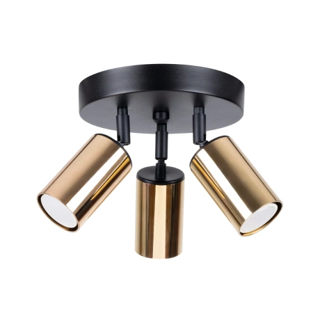Plafond WINX 3P schwarz/gold