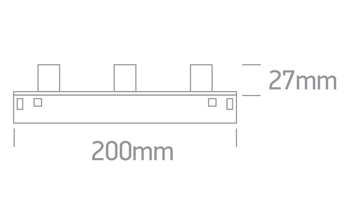 SONE 3 schwarze LED 3000K 6W 300lm