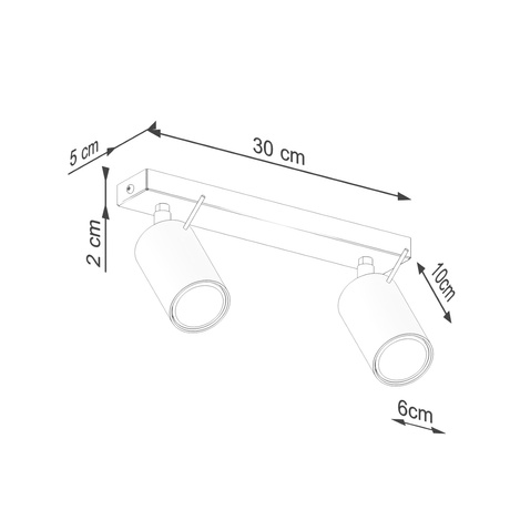 Plafond RING 2 olivgrün