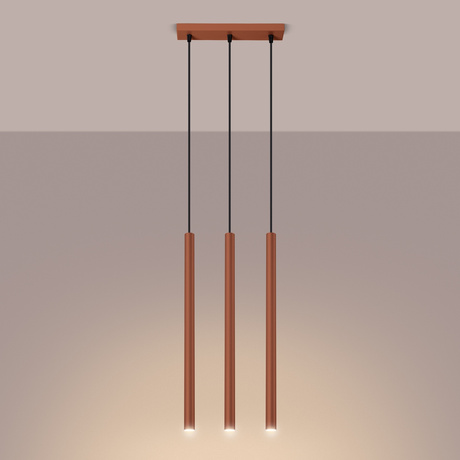 Pendelleuchte PASTELO 3 roter Ocker