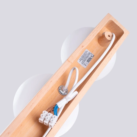 Plafond BULBO 4 Naturholz