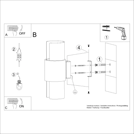 Wandlampe FLASH 2 weiß