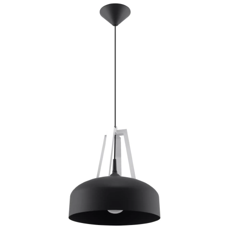 Hängeleuchte CASCO schwarz/weiß