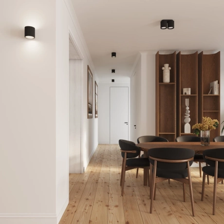 Plafond AURA 2 schwarz GU10