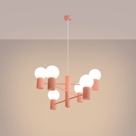 Kronleuchter HALO 6 apricot