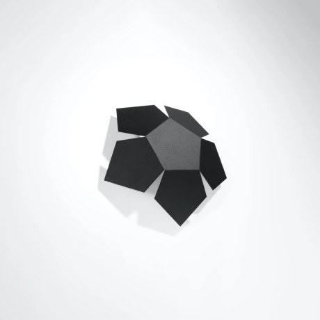 Wandleuchte PENTA schwarz