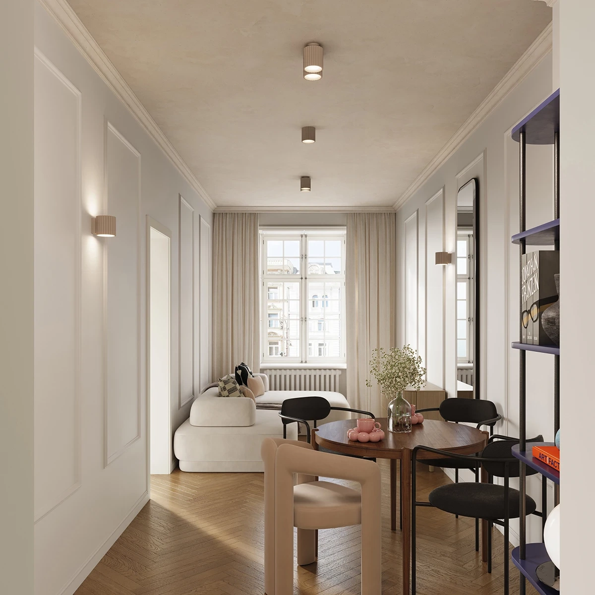 Plafond AURA 1 taupe GU10
