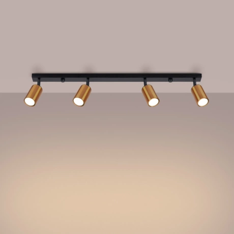 Plafond WINX 4L schwarz/kupfer