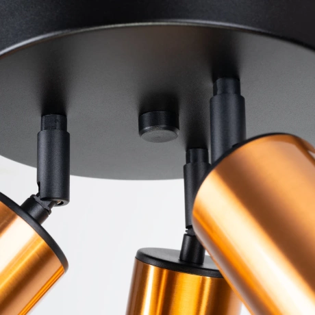 Plafond WINX 3P schwarz/kupfer