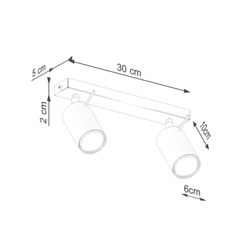 Plafond RING 2 olivgrün
