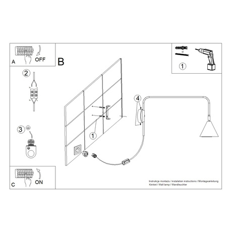 Wandleuchte NOX roter Ocker