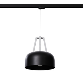 Pendelleuchte CASCO schwarz/weiß E27 4000K 7,5W 690lm