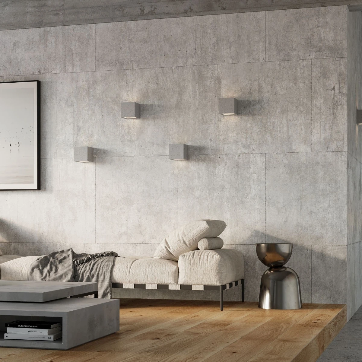 Wandleuchte LEO Beton