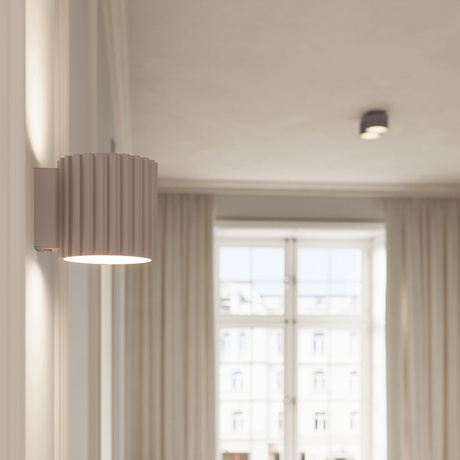 Plafond AURA 2 taupe Gx53