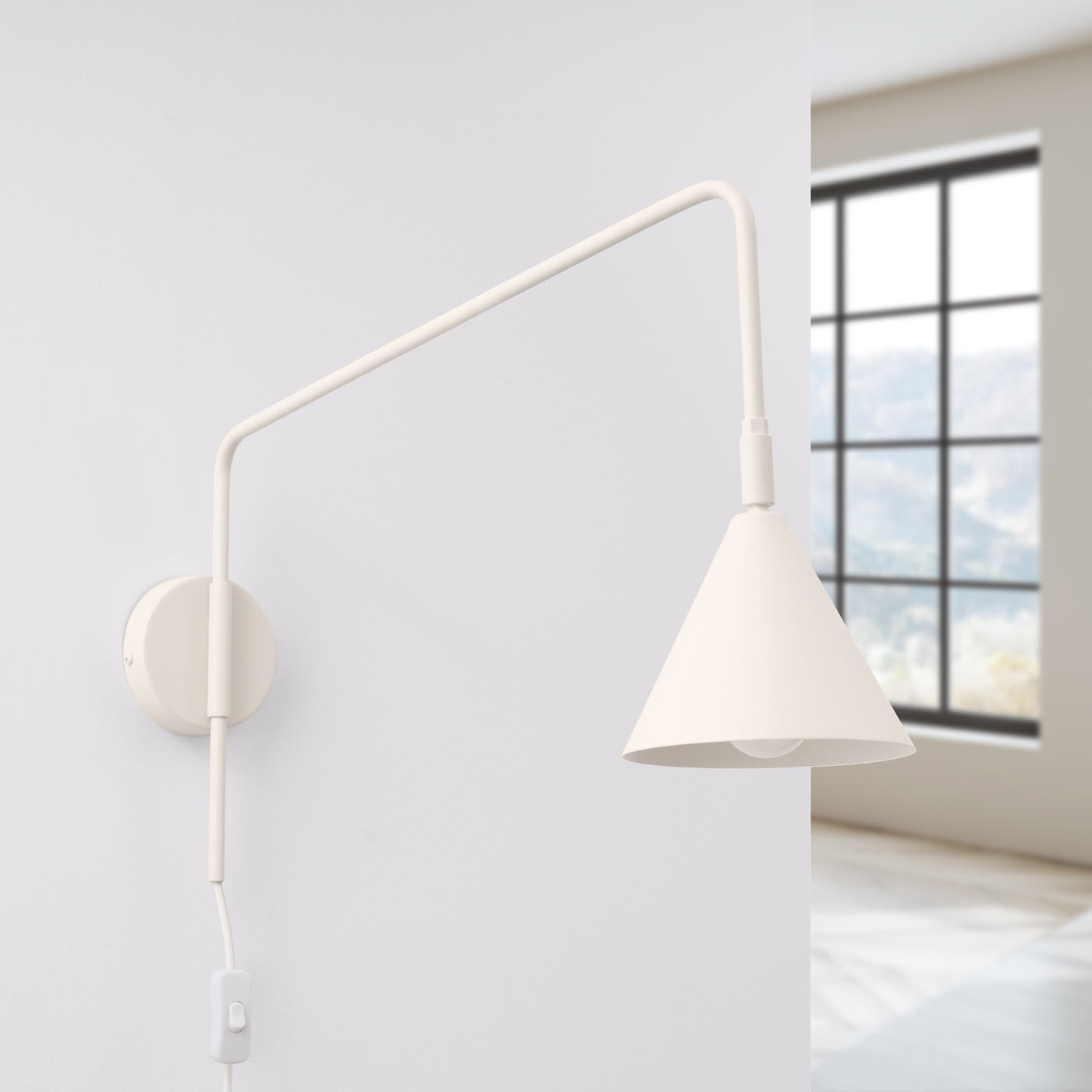 Wandleuchte NOX beige