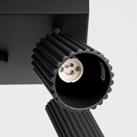 Plafond KARBON 4 schwarz