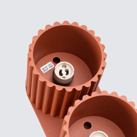 Plafond AURA 2 roter Ocker GU10