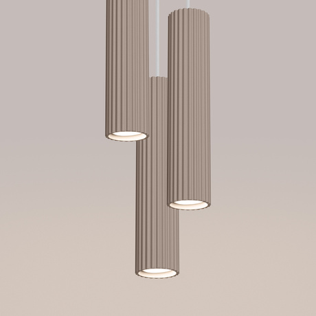 Pendelleuchte KARBON 3P taupe