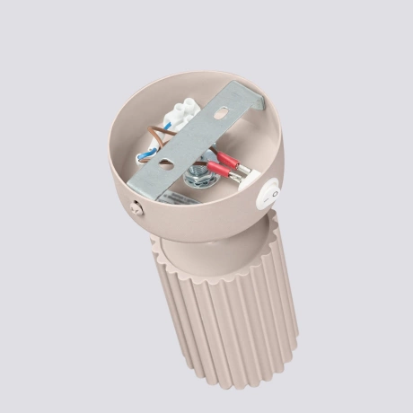 Wandleuchte KARBON taupee mit Schalter