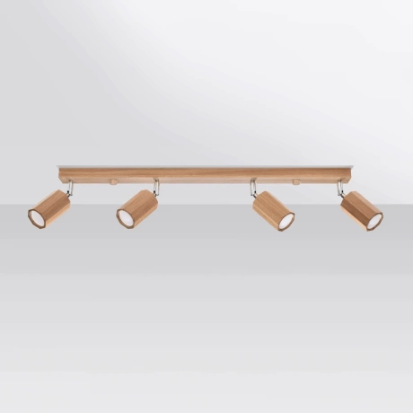 Deckenleuchte ZEKE 4 Eiche