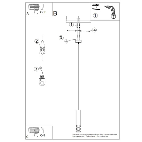 Pendelleuchte LAMI 1 weiß