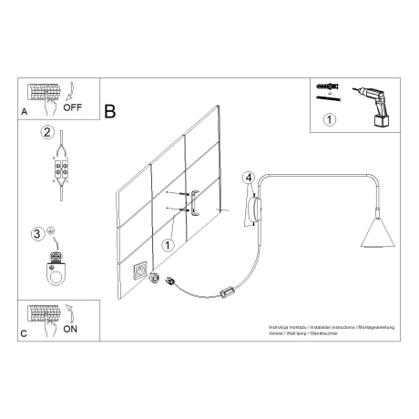 Wandleuchte NOX roter Ocker