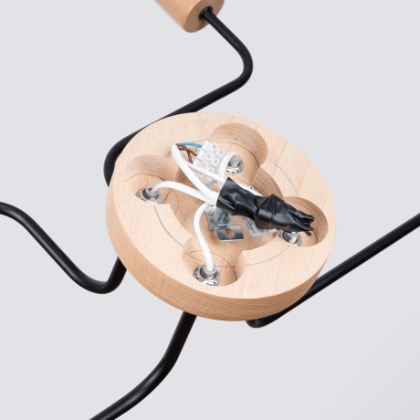 Kronleuchter TIMBO 4 schwarz