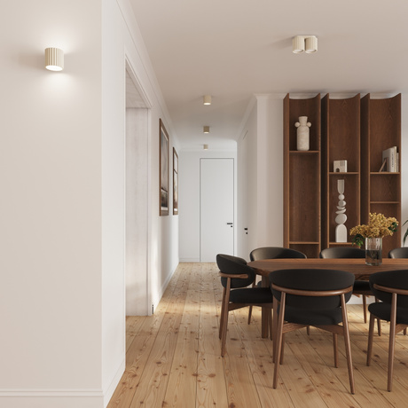 Wandleuchte AURA beige G9