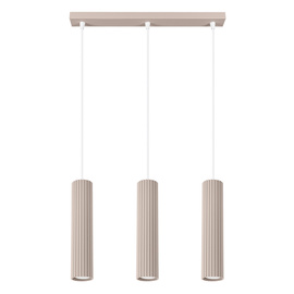 Pendelleuchte KARBON 3L taupe
