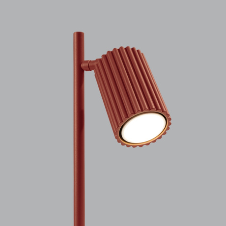 Tischlampe KARBON roter Ocker