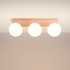 Plafond BULBO 3 Naturholz