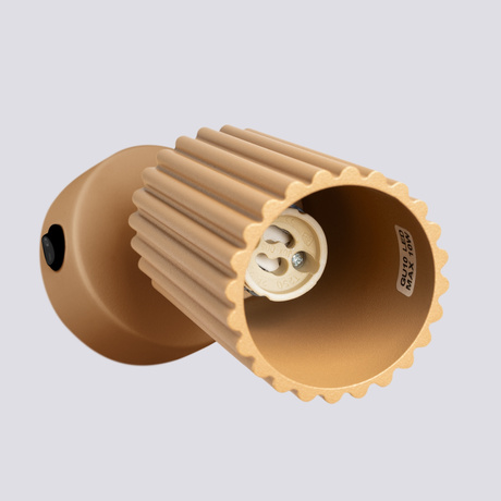 Wandleuchte KARBON goldene mit Schalter