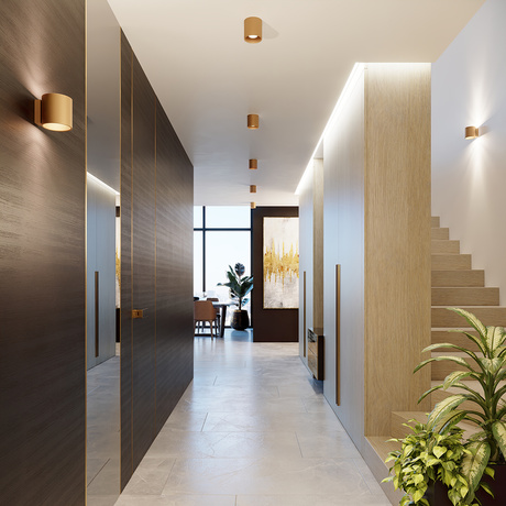 Wandleuchten ORBIS 1 golden