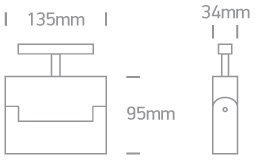 LIRA schwarze LED 3000K 12W 960lm