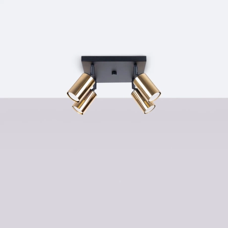 Plafond WINX 4 schwarz/gold