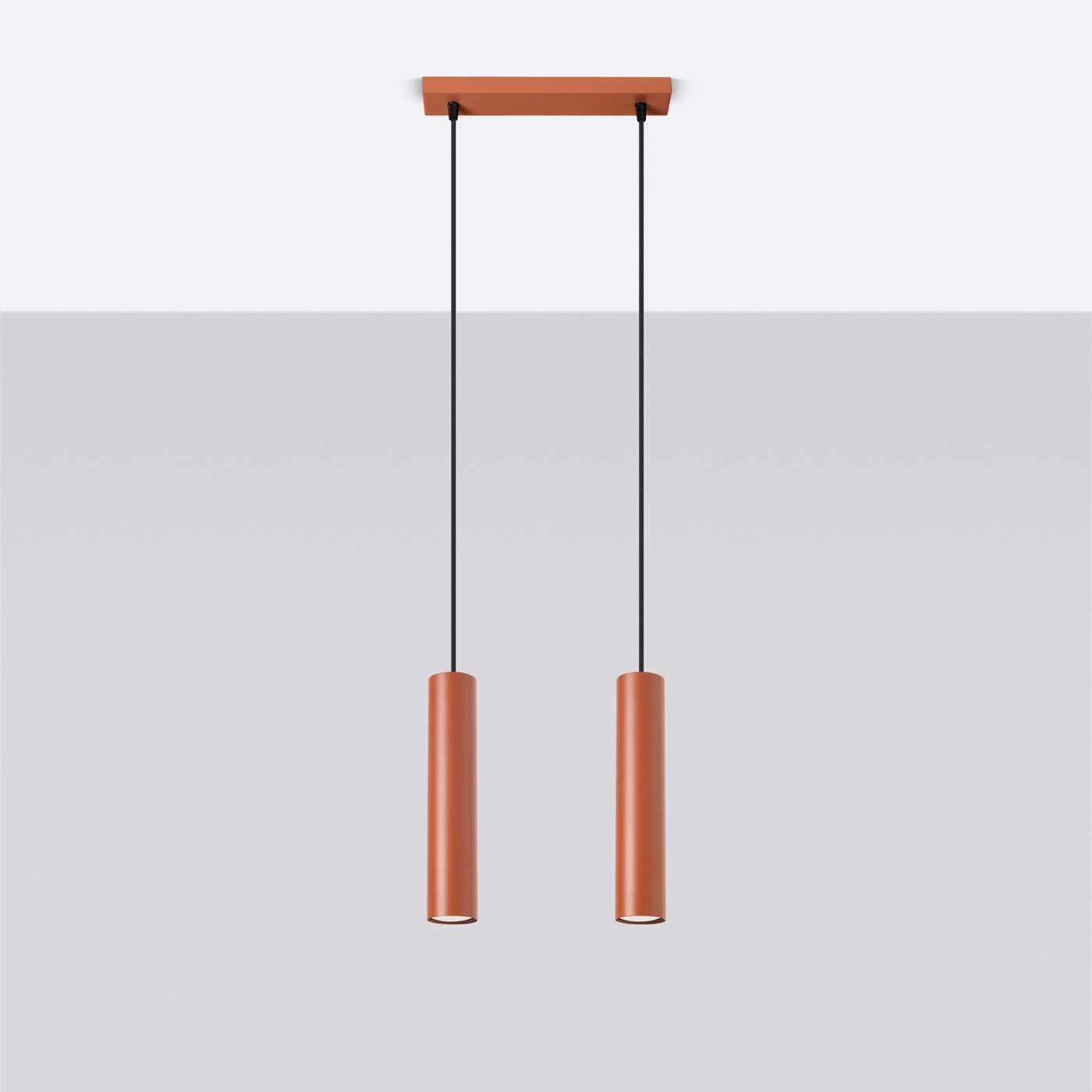 Pendelleuchte LAGOS 2 roter Ocker